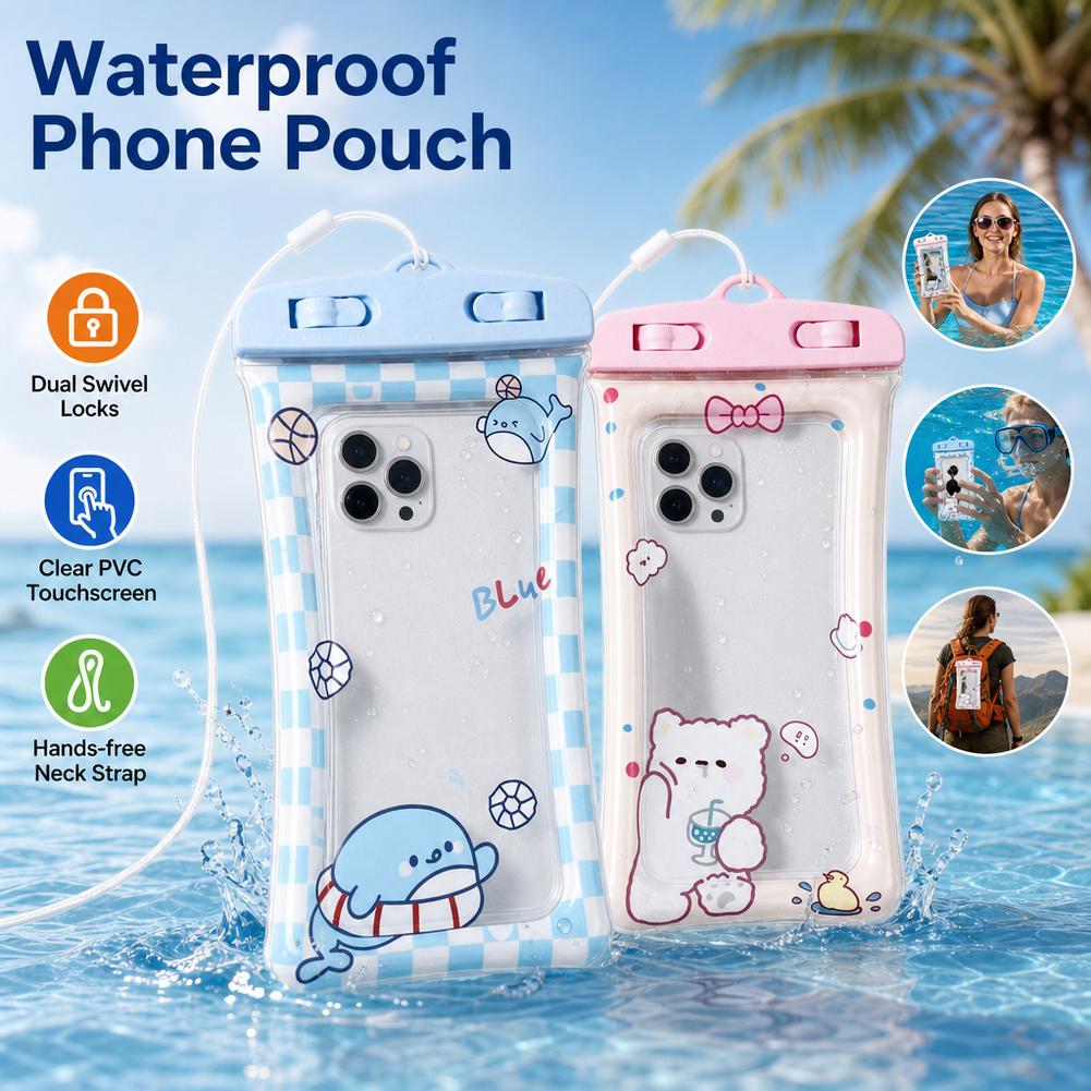 Schattige beer waterdichte tel - Dry Bag Waterproof recensie en prijs