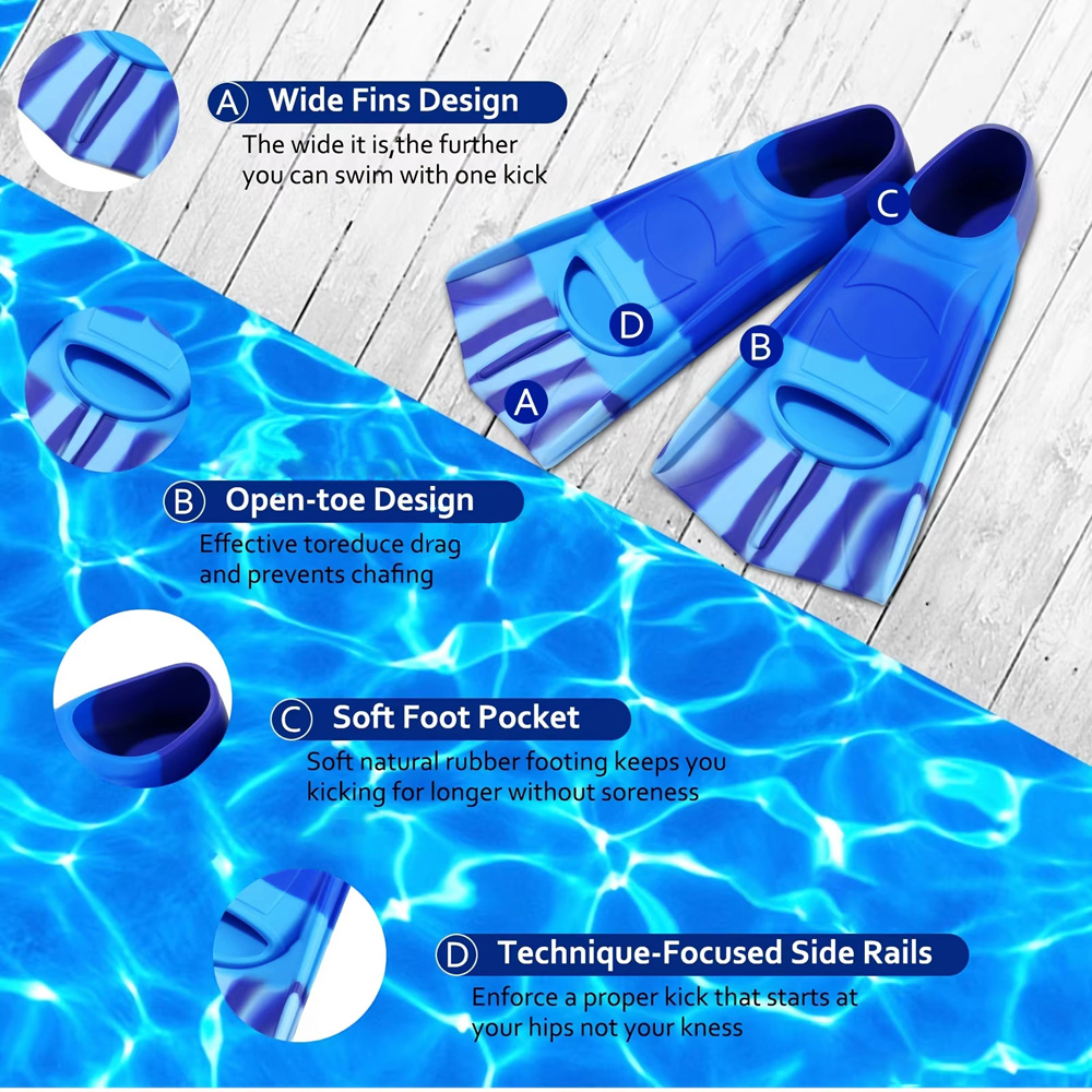 Siliconen zwemvliezen Snorkelv - Flippers Swimming recensie en prijs