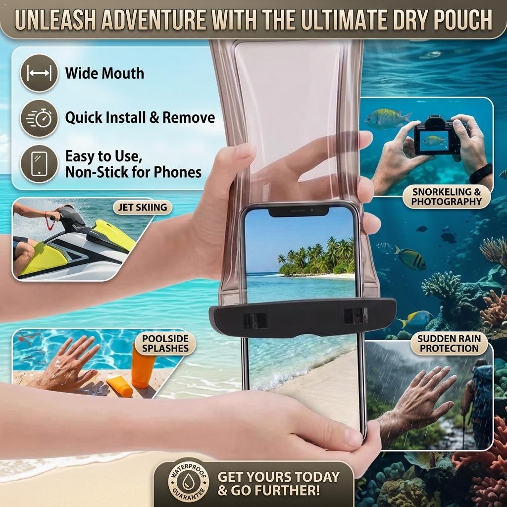 Doorzichtige waterdichte telef - Dry Bag Waterproof recensie en prijs