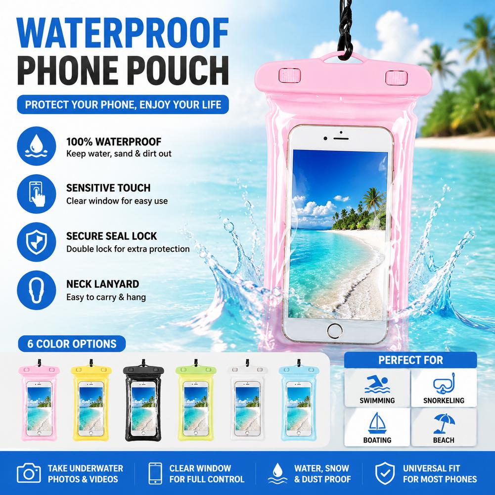 Doorzichtige waterdichte telef - Dry Bag Waterproof recensie en prijs